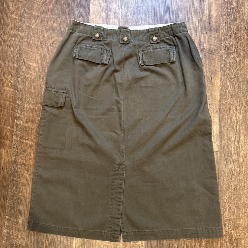 Carolina Blues Women's Green Size 12 Cargo Skirt Vintage - Picture 5 of 10
